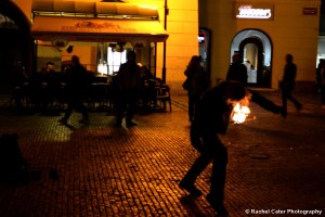 Fire Dancer in Prague 1 Rachel Cater Photography
