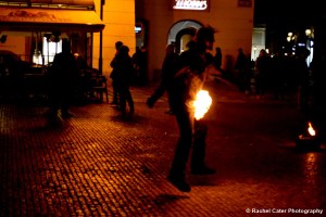Fire Dancer in Prague Rachel Cater Photography