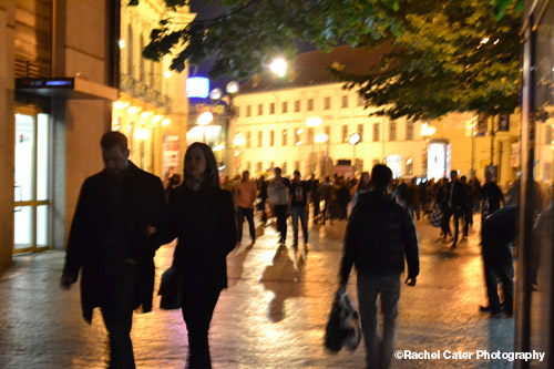 Prague at night