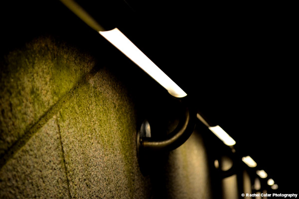 Lighted hand rail Rachel Cater Photography