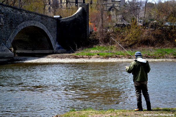 Man Fishing in Humber River Rachel Cater Photography