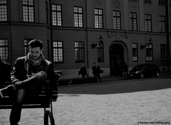 Man relaxing on&nbsp;bench