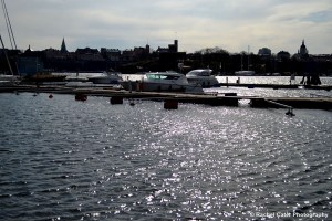 View of boats on water Stockholm Rachel Cater Photography