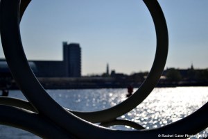 View through a handrail in  Amsterdam Rachel Cater Photography
