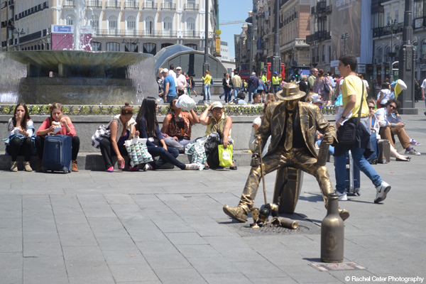 Madrid Metallic Man Rachel Cater Photography