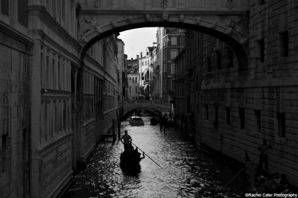 monochrome gondola ride rachel cater photography