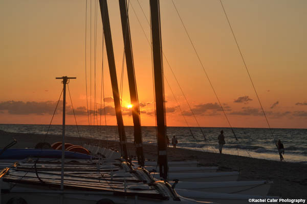 Cuban Boat at Sunset Rachel Cater Photography