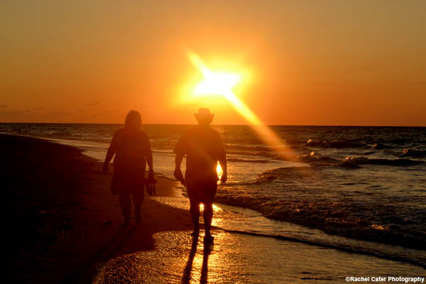 Couple's Romantic Beach Walk Varadero Cuba Rachel Cater Photography