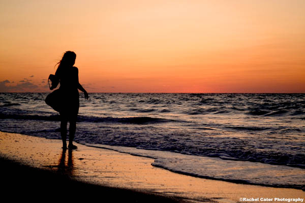girl at sunset rachel cater photography